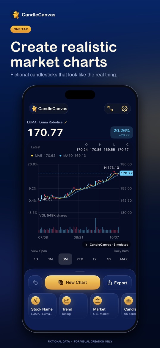 CandleCanvas on iPhone